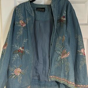 Vintage Indigo Moon Women’s Floral Jacket